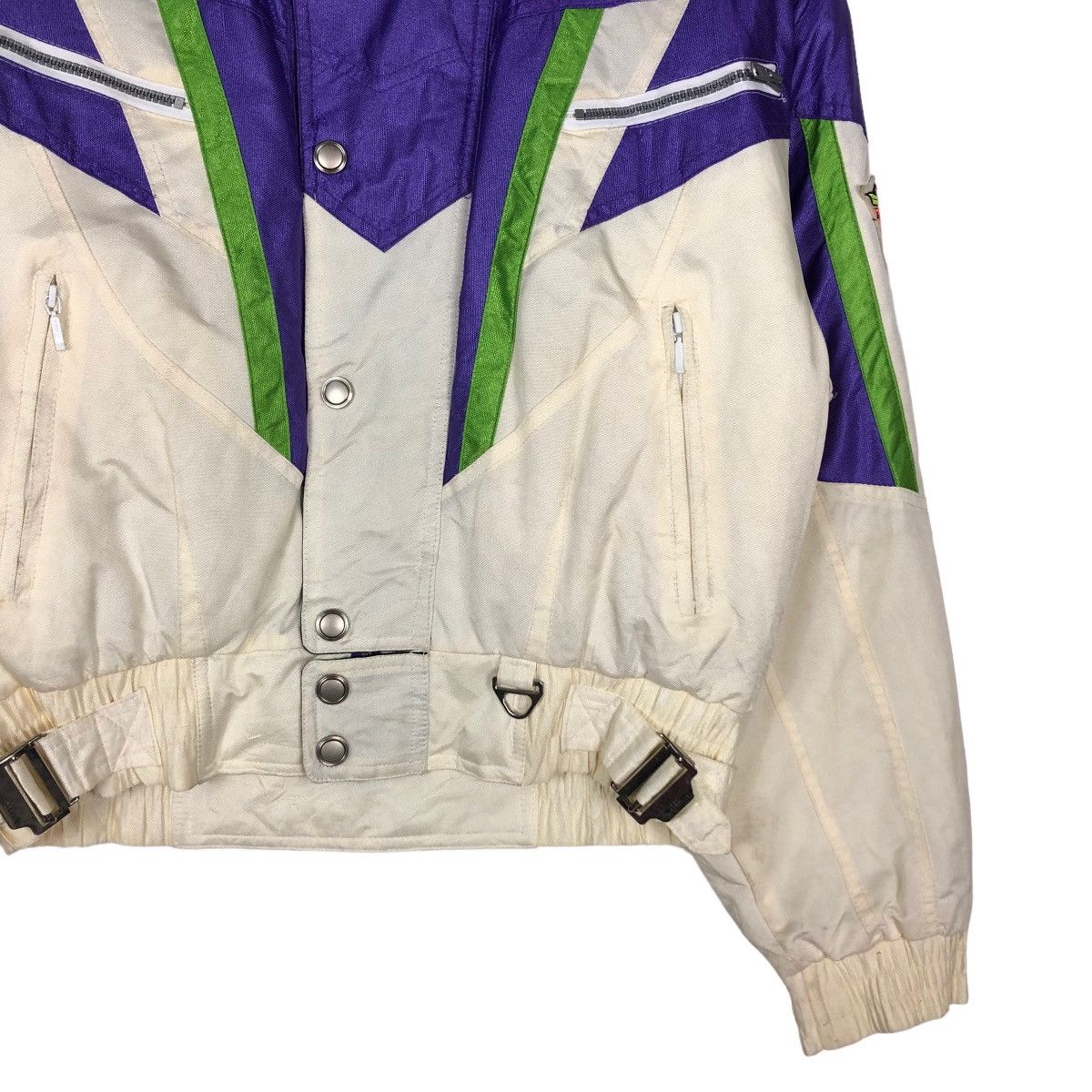 Japanese Brand 📌VINTAGE CROPPED BIKER SKI JACKET SHARPLIN ISSEY MIYAKE Size US M / EU 48-50 / 2 - 8 Thumbnail