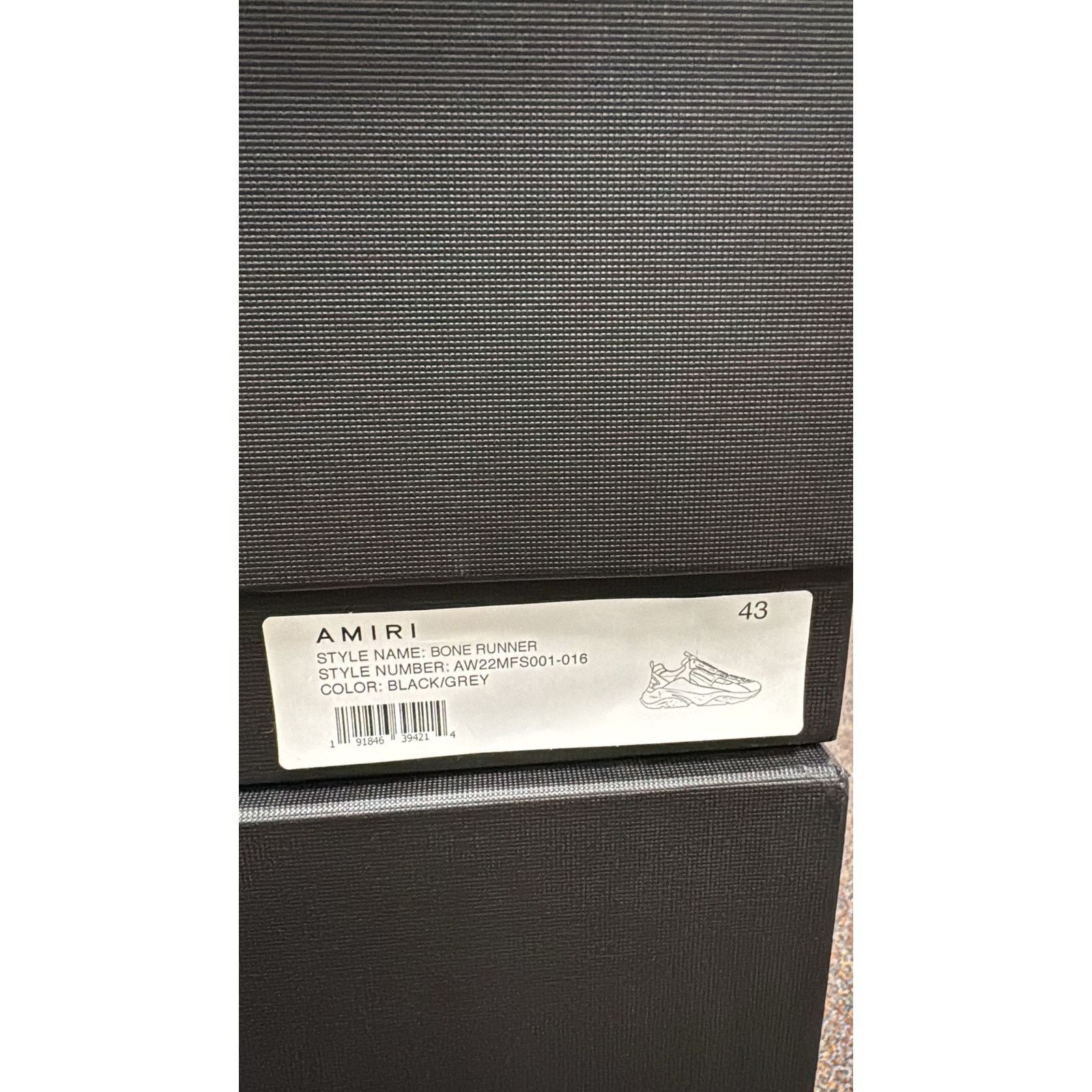 Amiri o1rshd1 Q:4 / Bone Runners in Black/Grey Size US 10 / EU 43 - 24 Thumbnail