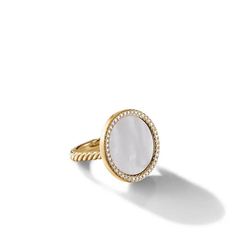 David Yurman o1s1wg111025 R17014D /Size 7 / Elements Ring in Golden/white Size ONE SIZE - 1 Thumbnail
