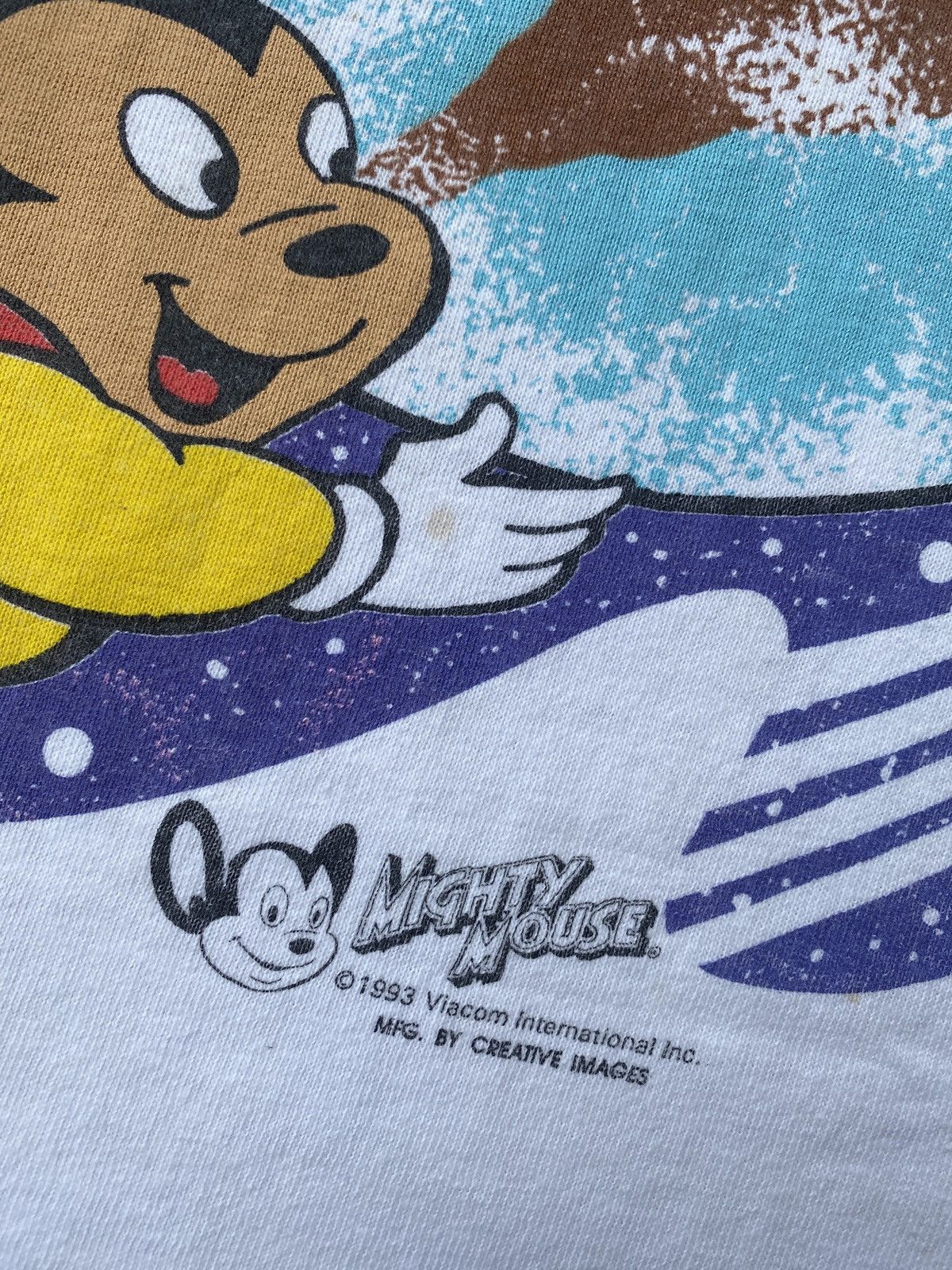 Cartoon Network × Vintage Vintage 1993 Viacom Mighty Mouse Cartoon Vintage Size US L / EU 52-54 / 3 - 4 Thumbnail