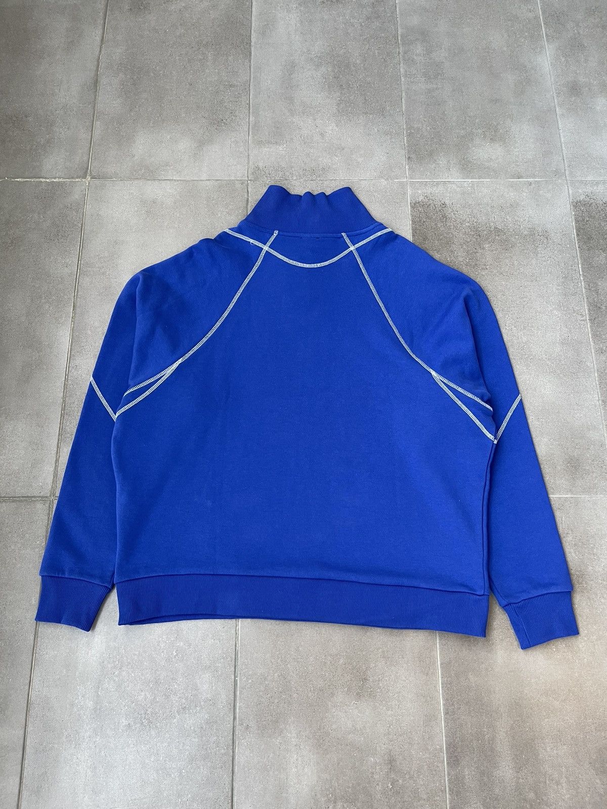 Saul Nash !DS! SS23 Saul Nash Electric Blue Overlock Stitch Sweatshirt Size US M / EU 48-50 / 2 - 12 Thumbnail
