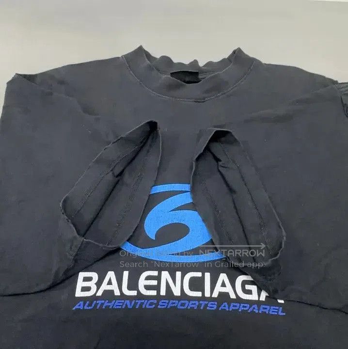 Balenciaga Balenciaga Logo Print Black Short Sleeve T. Size US XS / EU 42 / 0 - 3 Thumbnail