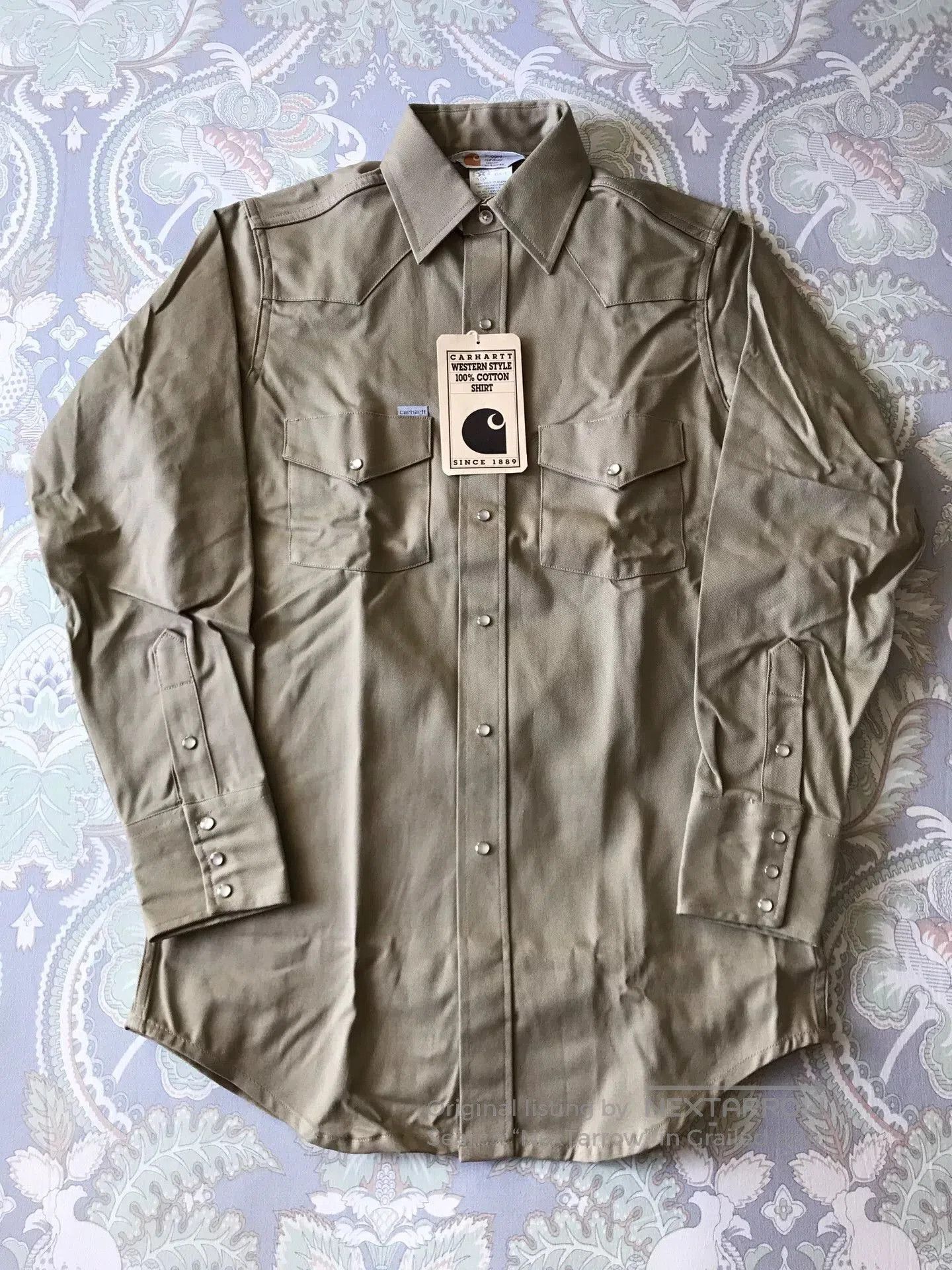 Carhartt 90s US Carhartt SU009 Beige Western Shirt. Size US M / EU 48-50 / 2 - 1 Thumbnail