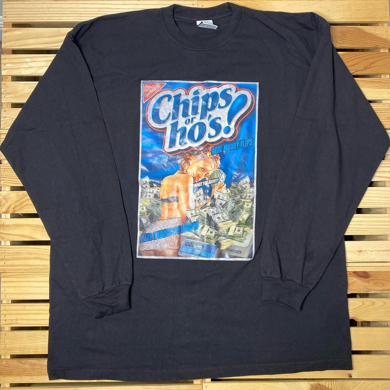 Other Vintage Chips Ahoy! Parody Black Hip Hop Tee Size 2XL Size US XXL / EU 58 / 5 - 1 Thumbnail