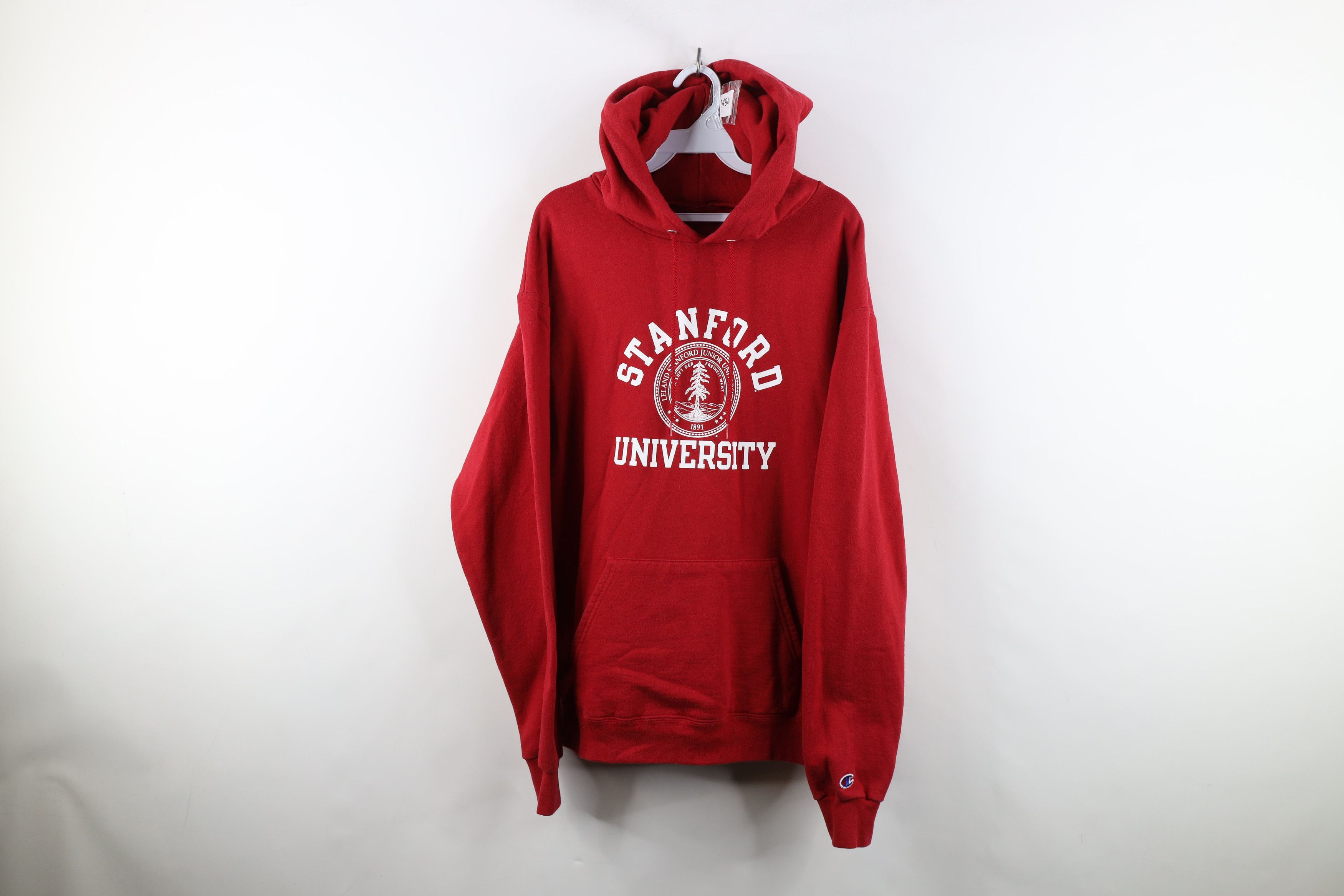 Champion Vintage Champion Stanford University Hoodie Sweatshirt Red Size US XL / EU 56 / 4 - 1 Thumbnail