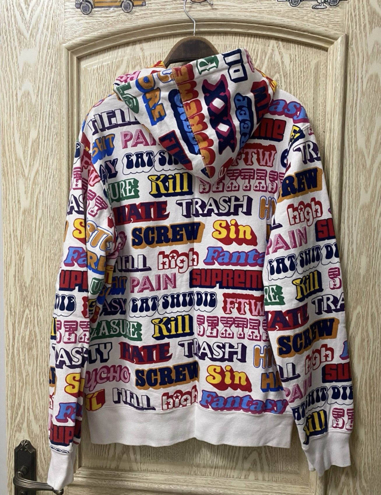 Supreme Supreme hysteric Glamour text hooded hoodie sweatershirt Size US M / EU 48-50 / 2 - 2 Thumbnail