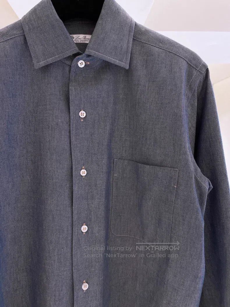 Loro Piana Loro Piana Roslyn Shirt with Enzyme Washed Cashmere Blende Size XXS / US 00 / IT 34 - 3 Thumbnail