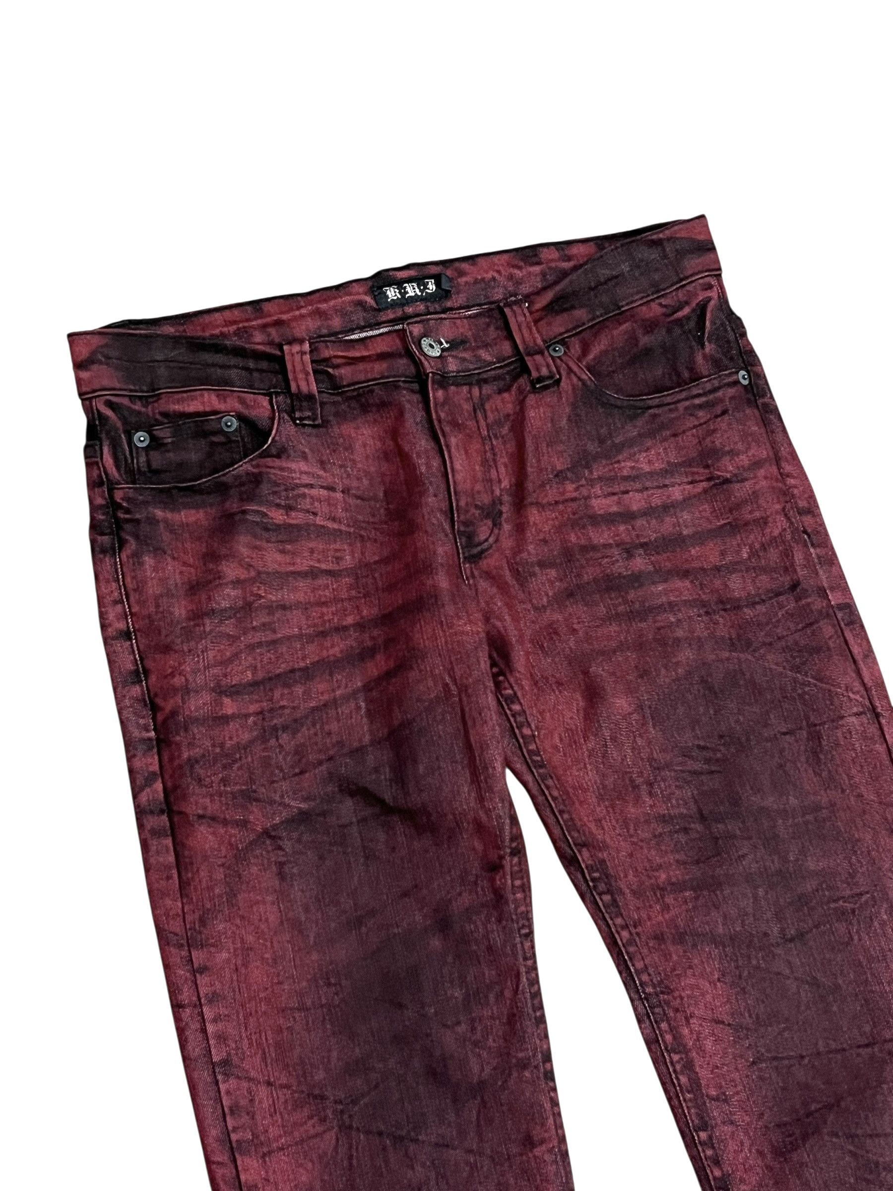 Fragment Design Vintage KUI Bloodclaw Fade To Black Flare Punk Denim Y2K 🔥 Size 33" - 6 Thumbnail