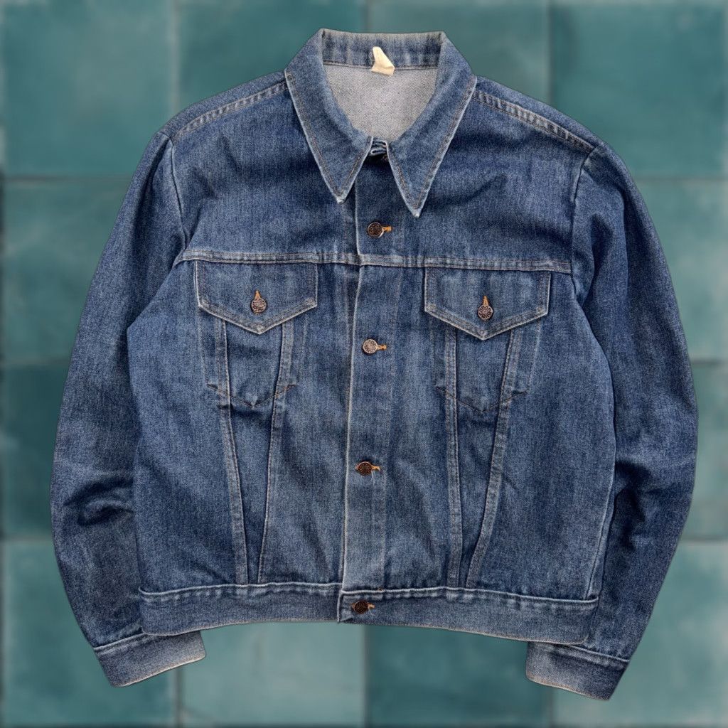 JCPenney VINTAGE JC Penney Ranchcraft Denim Jacket 1970s Blue L Long Sleeve Mens Womens 70s Casual Denim Brand: JC Penney Size US L / EU 52-54 / 3 - 1 Thumbnail