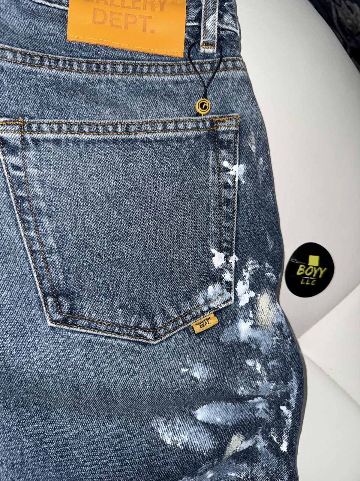 Gallery Dept. GALLERY DEPT PAINT SPLATTER DENIM SHORTS Size US 36 / EU 52 - 5 Thumbnail