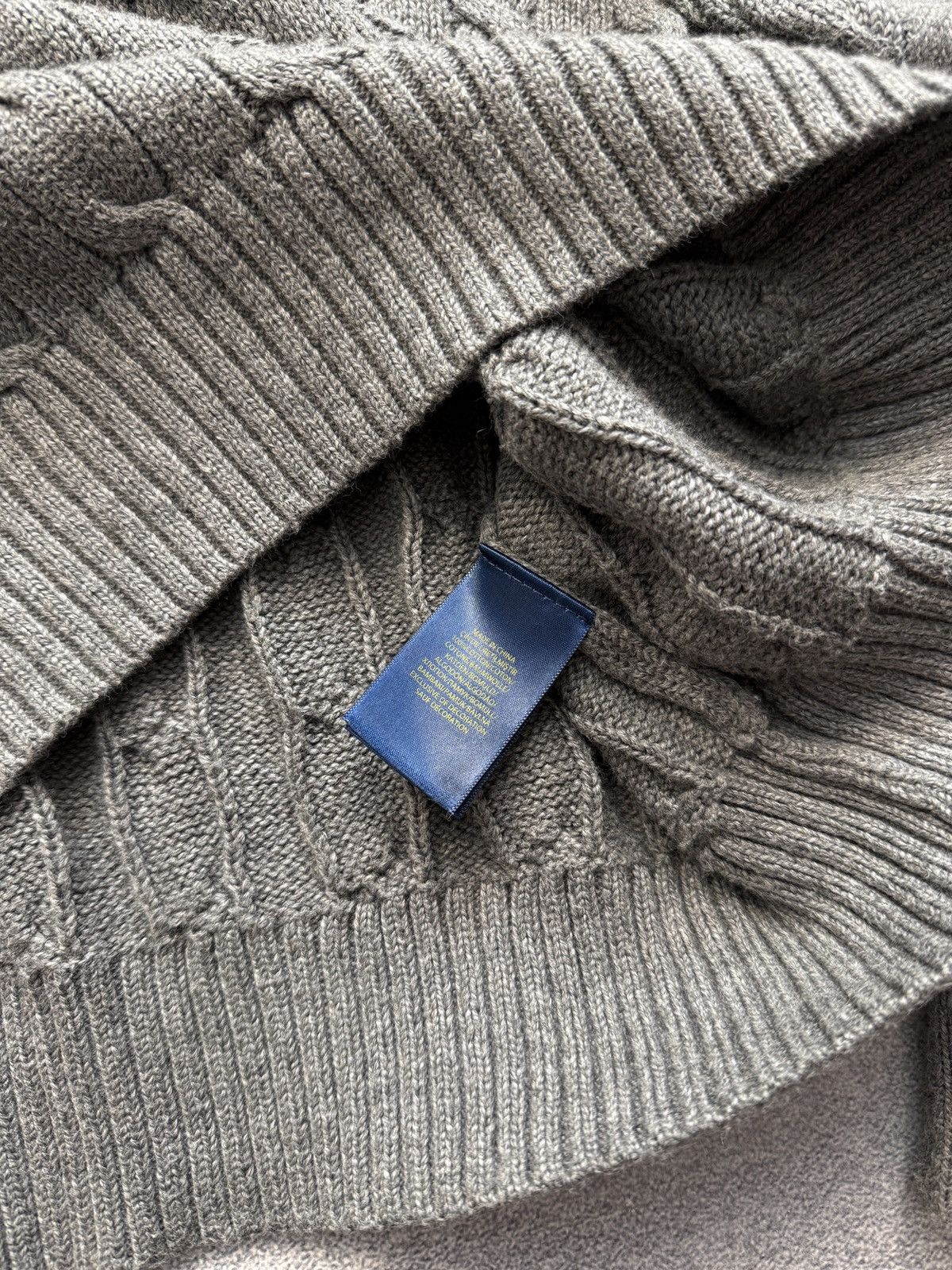 Polo Ralph Lauren Polo Ralph Lauren Sweater Men's Cable Knit Y2K Size US XL / EU 56 / 4 - 7 Thumbnail