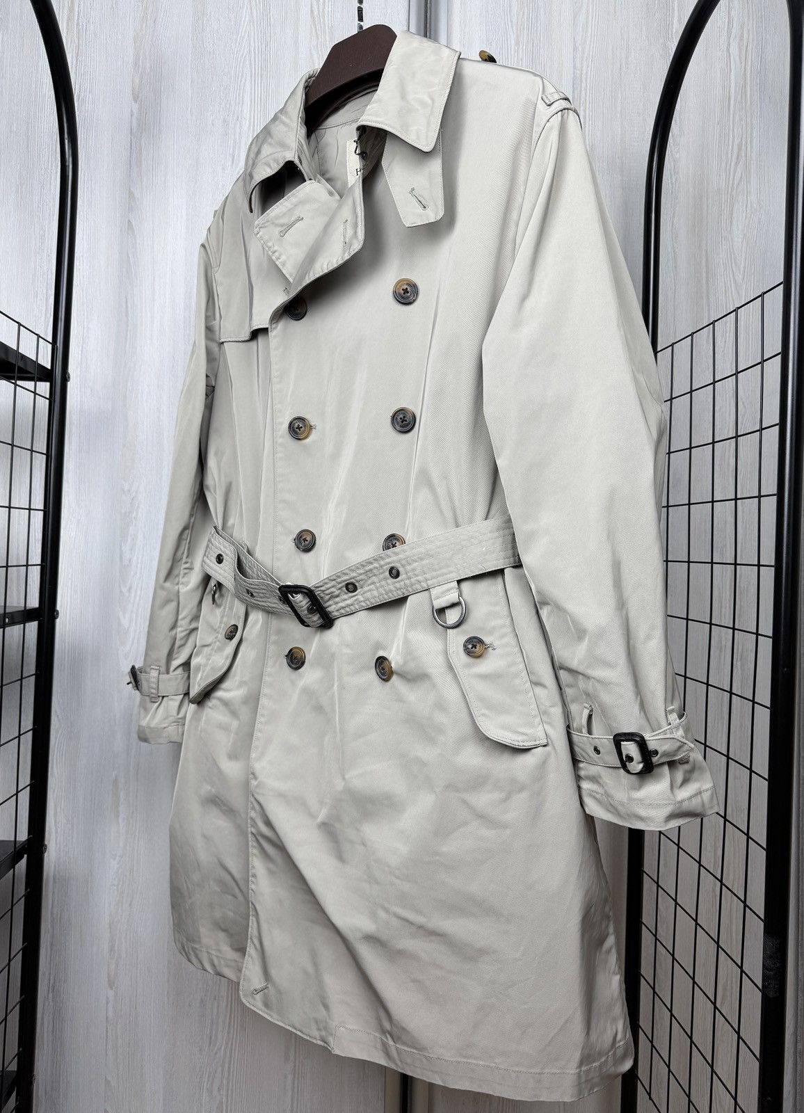Hackett Hackett Mayfair Falkirk Double-Breasted belted trench coat Size US L / EU 52-54 / 3 - 7 Thumbnail