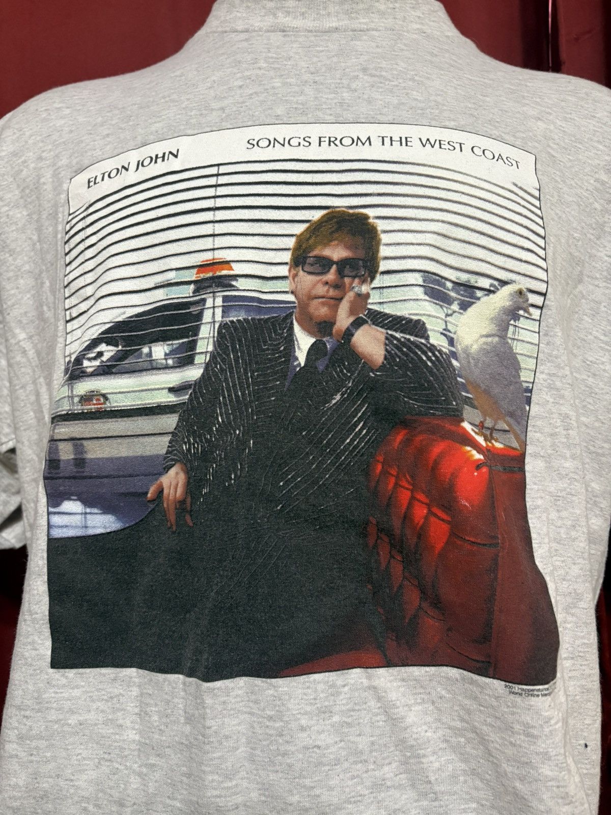Vintage Elton John Tshirt Y2k Concert Band Tee