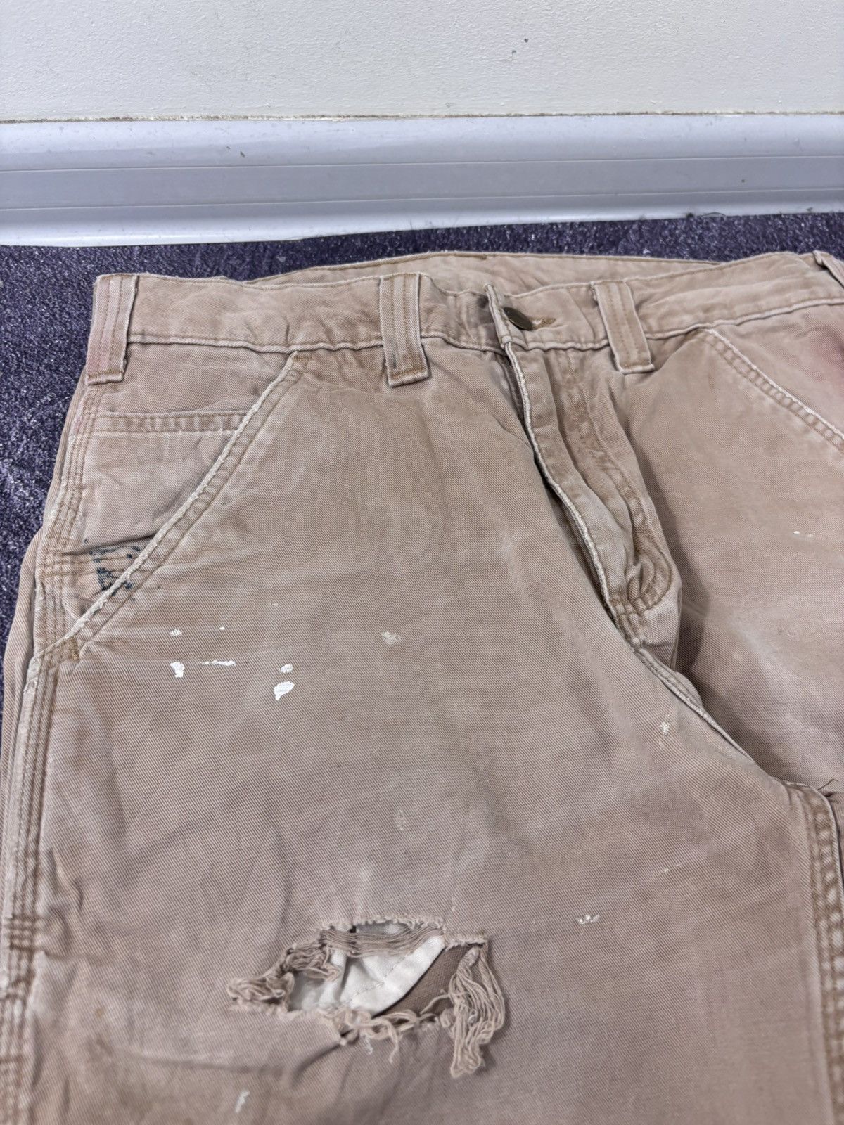 Carhartt Vintage Carhartt Relaxed Fit Distressed Utility Work Pants Size US 31 - 14 Thumbnail