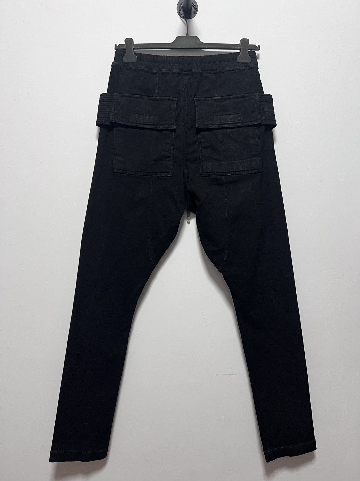 Rick Owens Drkshdw Rick owens waxed denim creatch cargo drawstring pants Size US 34 / EU 50 - 5 Thumbnail