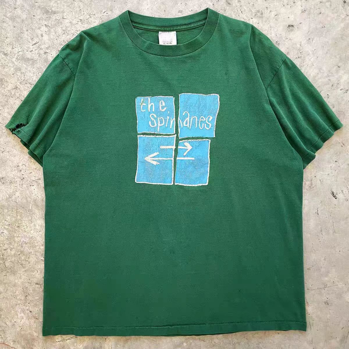 Vintage Green casual retro arrow print t-shirt Size US M / EU 48-50 / 2 - 2 Thumbnail