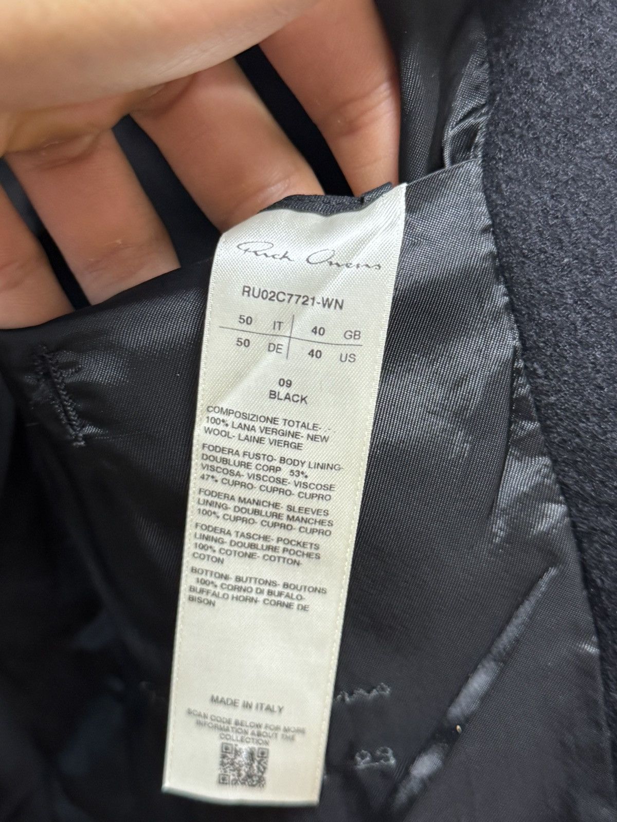 Rick Owens Rick owens23FW Alice Neue Size 50L - 4 Thumbnail