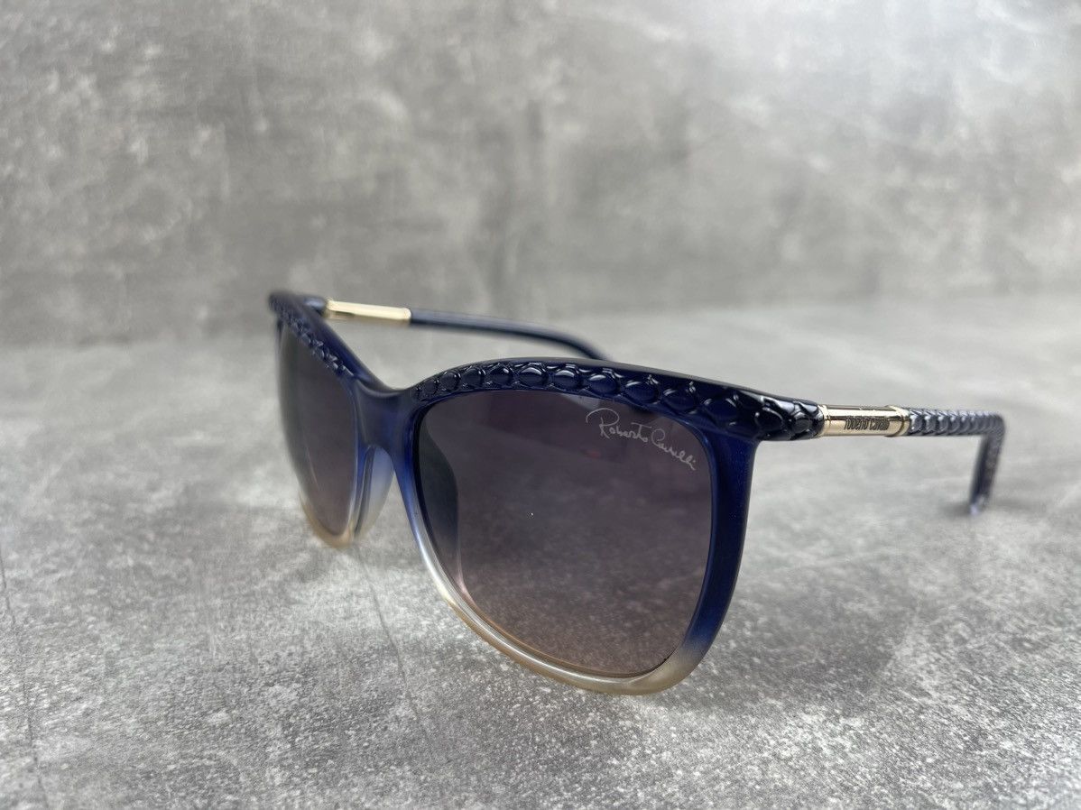 Roberto Cavalli Roberto Cavalli Xaus 874S 92B Blue Ombre Cat Eye Sunglasses Size ONE SIZE - 7 Thumbnail