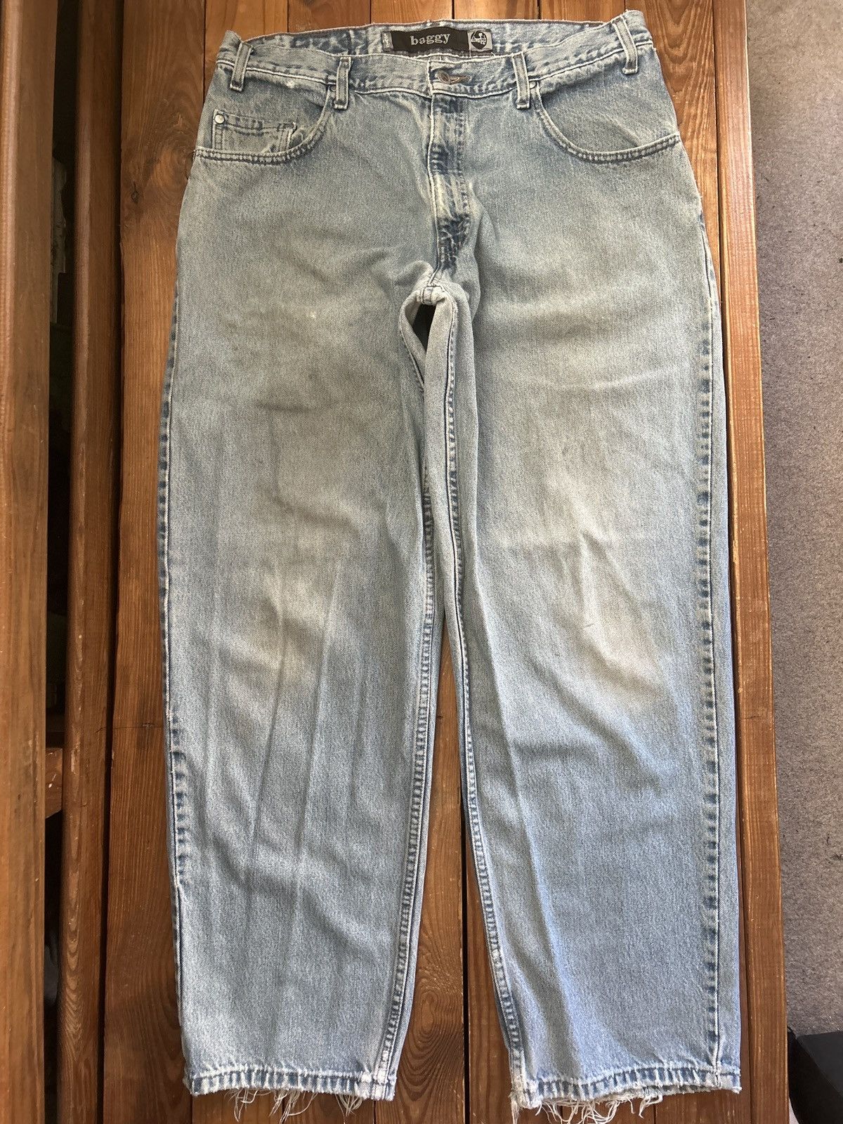 Levi's × Vintage Vintage 90s Levi’s Silver Tab Baggy Blue Denim Jeans Size US 34 / EU 50 - 1 Thumbnail