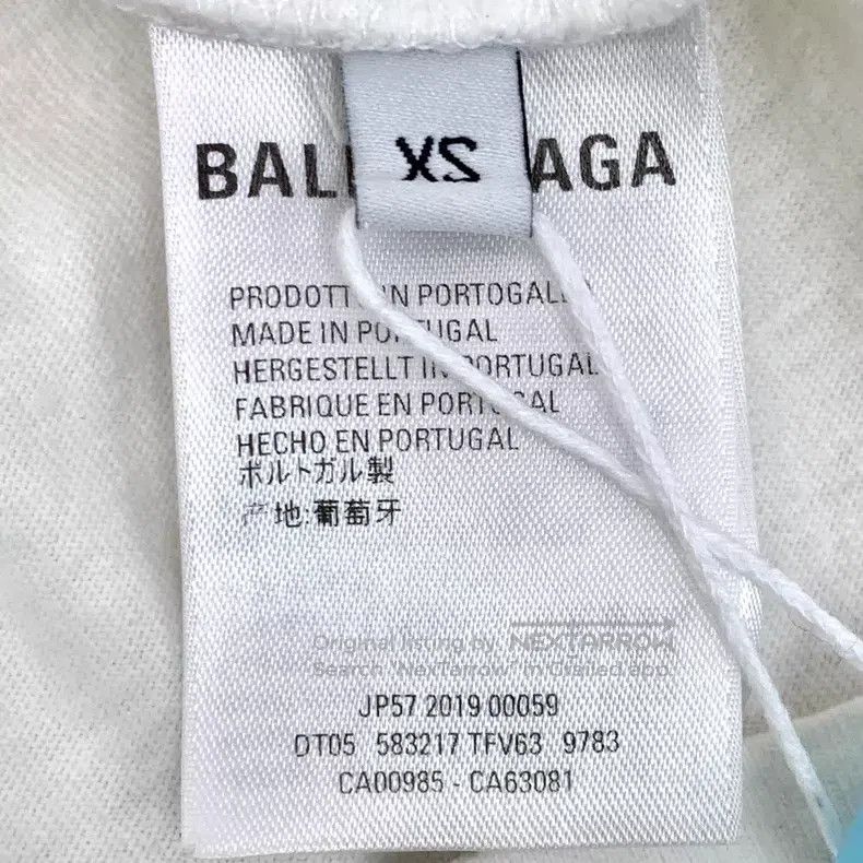 Balenciaga Balenciaga White Graffiti Letter Logo Cotton Crew Neck Sho Size US XS / EU 42 / 0 - 8 Thumbnail