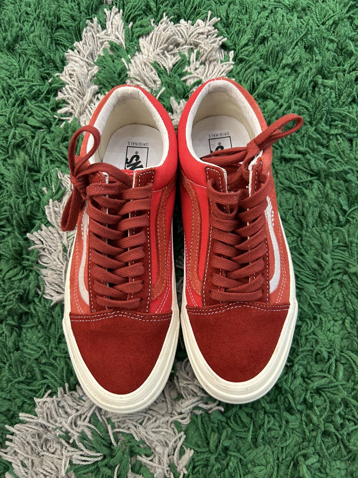 Notre × Vans Vans x Notre Red Old Skool shoes Size US 7 / EU 40 - 3 Thumbnail