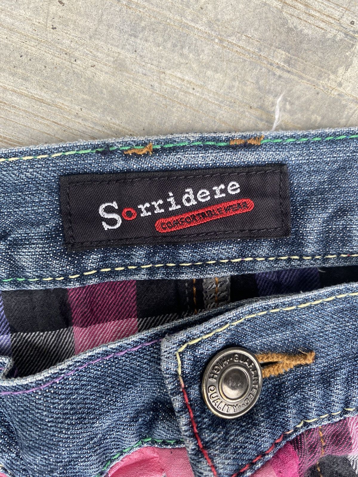 Japanese Brand Sorridere double waist denim pants Size US 32 / EU 48 - 9 Thumbnail
