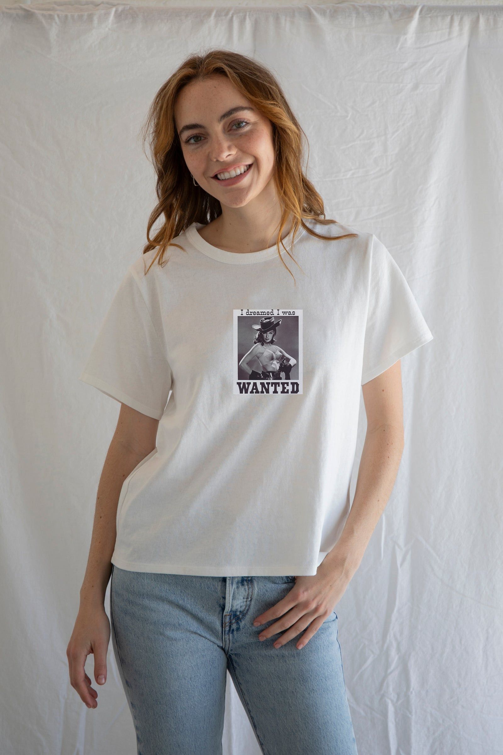 Designer × Vintage Wanted Tee | Bold Statement, Rebel Spirit Size S / US 4 / IT 40 - 1 Thumbnail