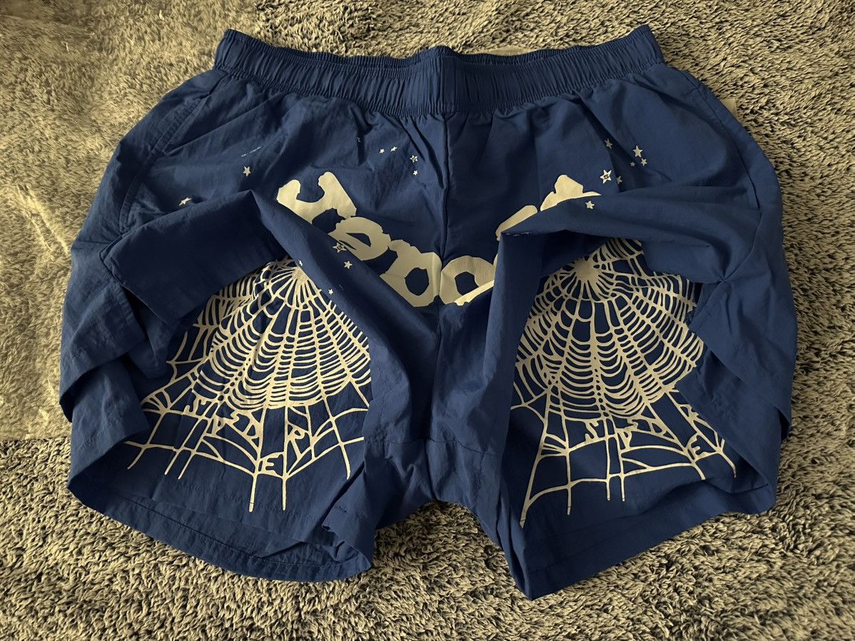 Sp5der Blue OG Web V2 Double Layer Short Size US 34 / EU 50 - 3 Thumbnail