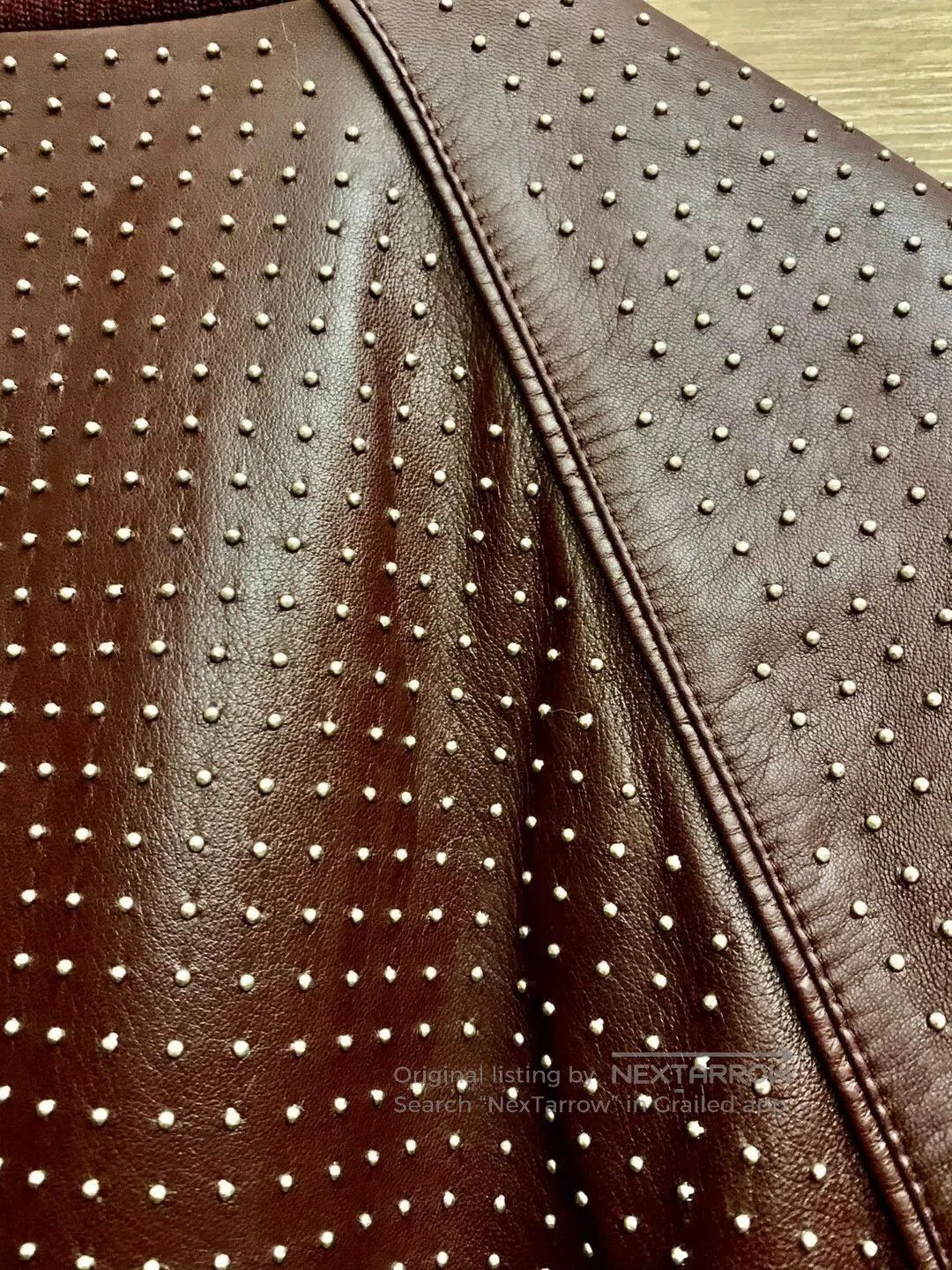 Dior Red Studded Leather Bomber Jacket. Size US S / EU 44-46 / 1 - 6 Thumbnail