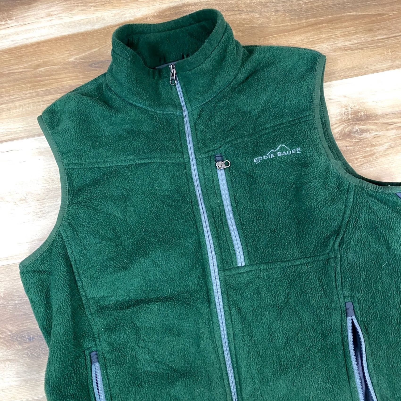 Eddie Bauer Eddie Bauer Vest Mens M Fleece Full Zip Pockets Green Outdoor Casual Heritage Quilted Mid-Length Size US M / EU 48-50 / 2 - 4 Thumbnail