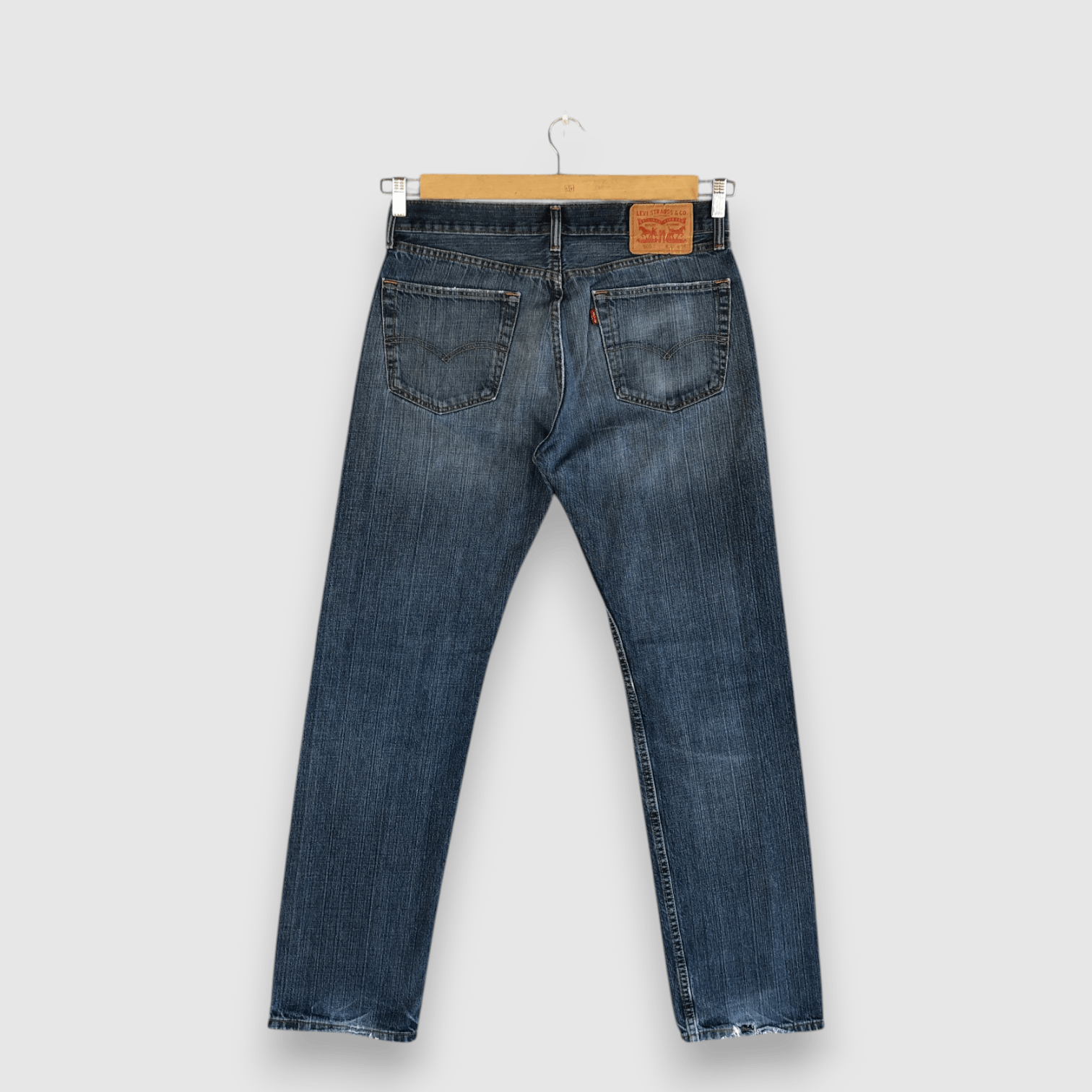 Levi's Vintage Y2K Levis 505 Faded Jeans Levis Straight Cut Denim Size US 32 / EU 48 - 2 Thumbnail
