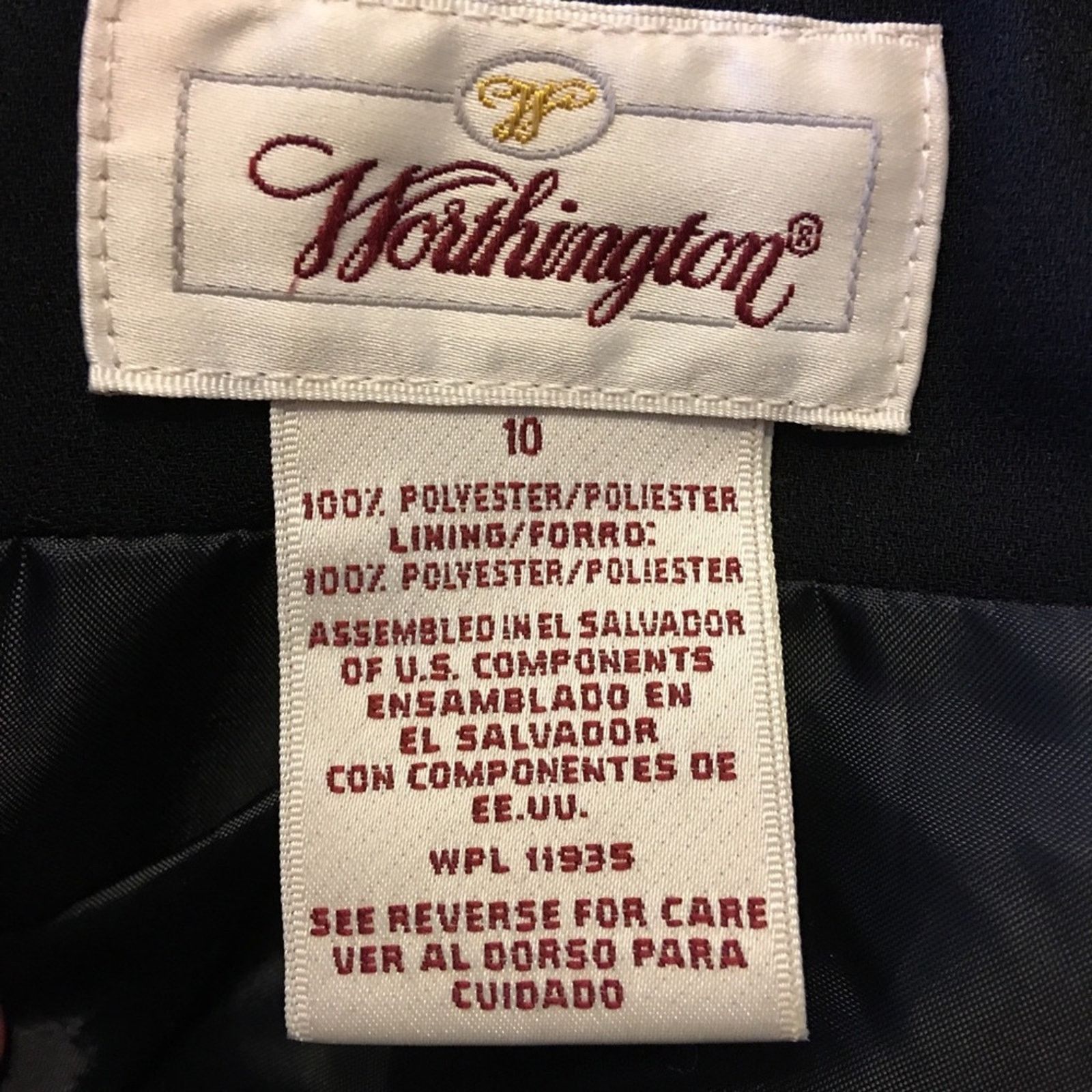 Worthington Worthington black lined blazer 10 Size L / US 10 / IT 46 - 7 Thumbnail