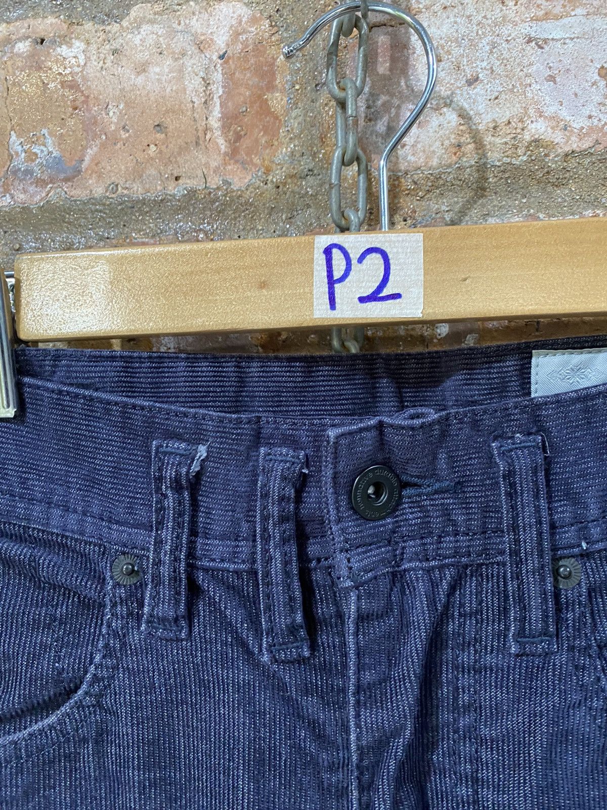 Japanese Brand × Lad Musician × Nonnative 2000s Nonactive indigo courduroy pants Size US 32 / EU 48 - 7 Thumbnail