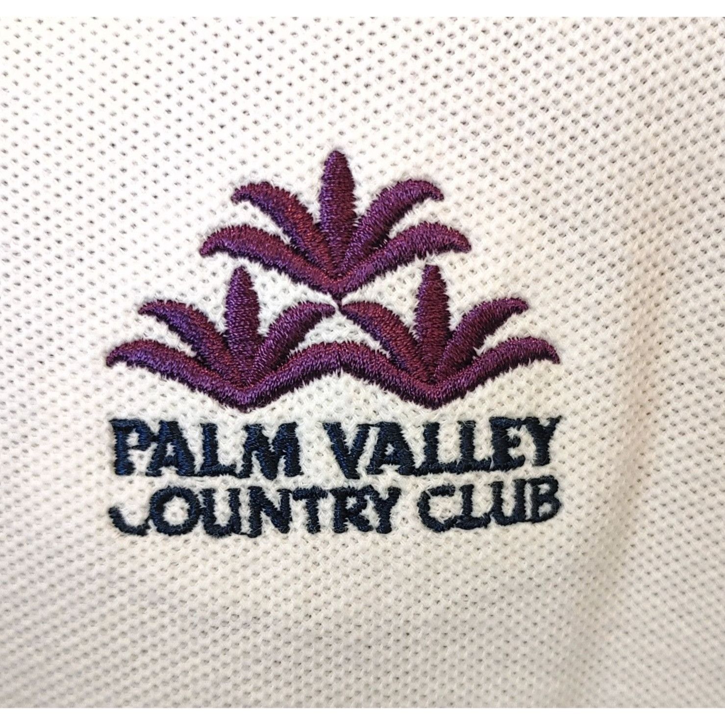 Other PALM VALLEY COUNTRY CLUB Mens L Embroidered White Golf Polo Size US L / EU 52-54 / 3 - 4 Thumbnail