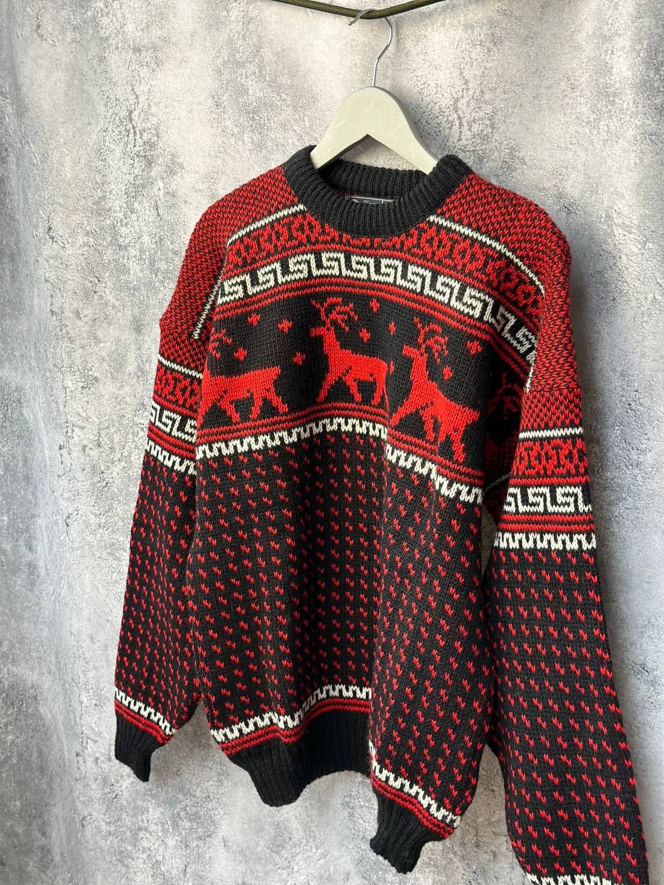Other Kaare Gjose Wool Knit Sweater Reindeer Norway Crew Neck Size US XL / EU 56 / 4 - 2 Thumbnail