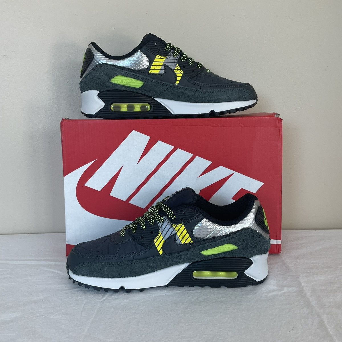 Nike Nike Air Max 90 3M Pack Mens US Size 7.5 CZ2975-002 Size US 7.5 / EU 40-41 - 2 Thumbnail