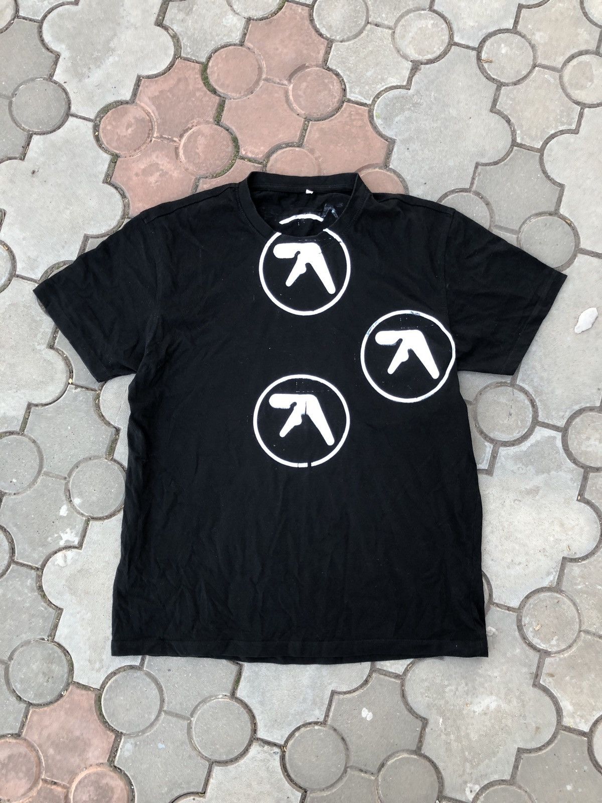 Vintage Aphex Twin Logo Hand Painted Tee Shirt Band | Grailed