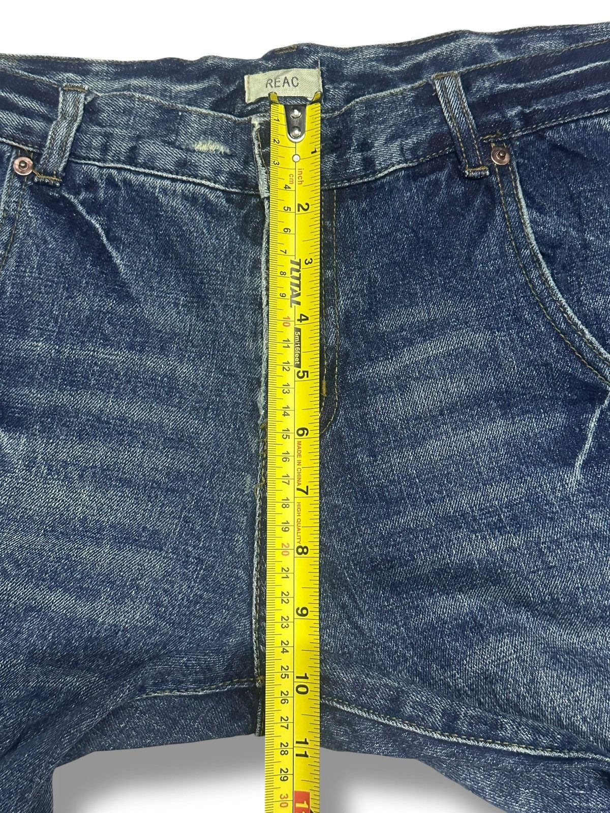 Japanese Brand Vintage Reac Distressed Jeans Baggy Loose Style & Faded Wash Size US 36 / EU 52 - 16 Thumbnail
