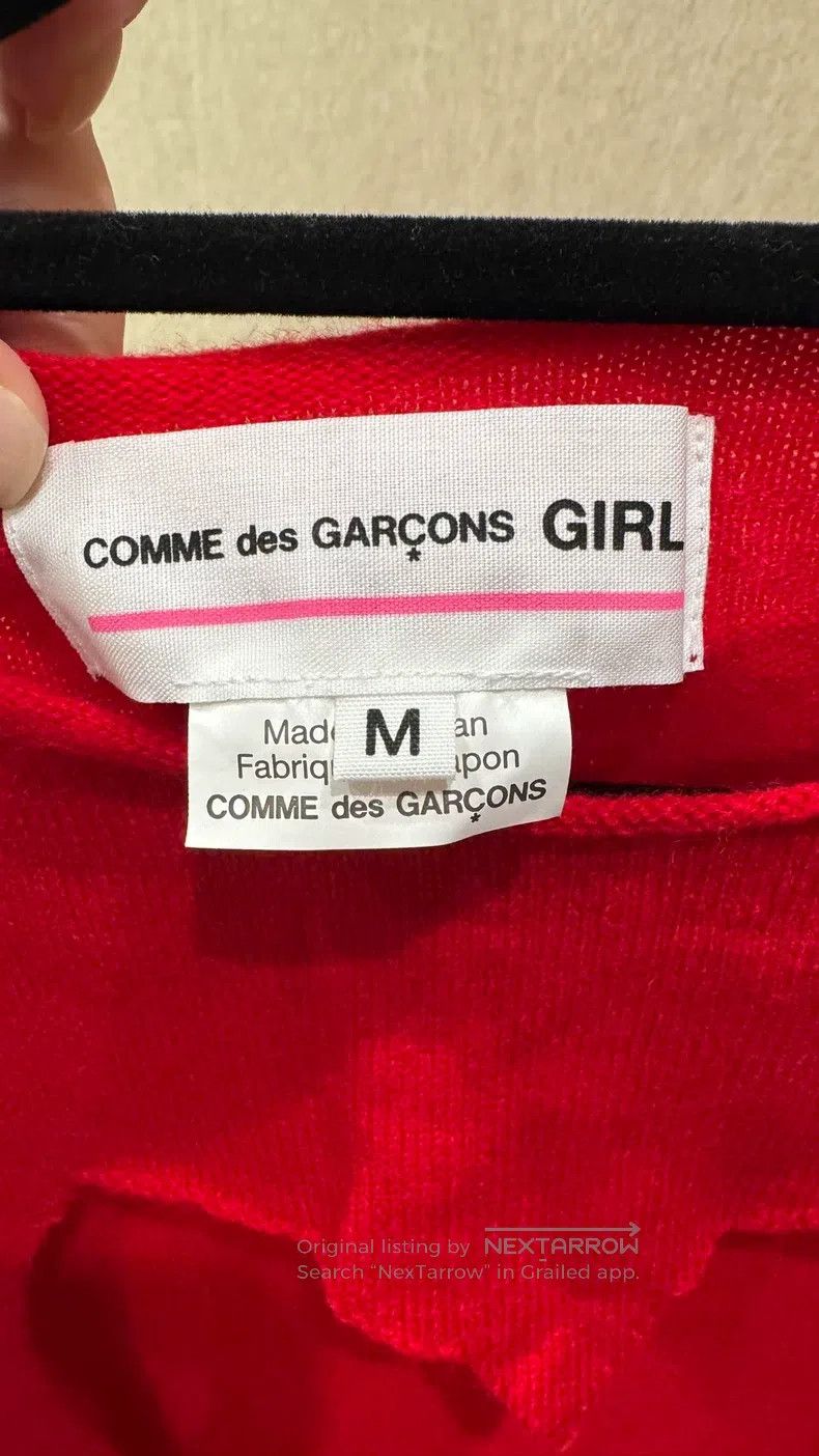 Comme des Garcons Comme Des Garcons Open-knit heart-shaped wool sweater Size M / US 6-8 / IT 42-44 - 5 Thumbnail