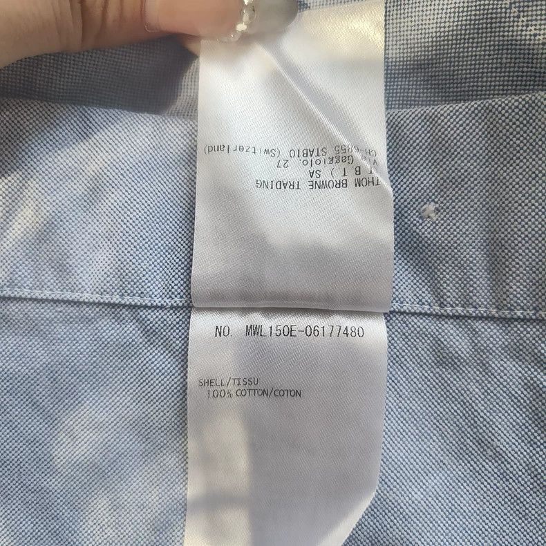 Thom Browne Thom Browne size00 Oxford blue armband shirt Size US XS / EU 42 / 0 - 8 Thumbnail