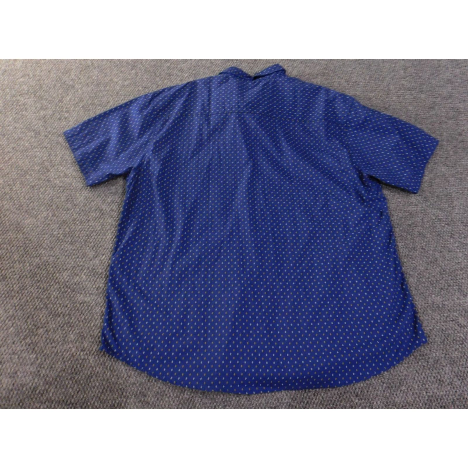 Alexander Julian Alexander Julian Colors Shirt 2XL Blue Mens Geometric Button-Up Casual Twill Cotton Short Sleeve Button-Down Neckline Collar Size US XXL / EU 58 / 5 - 7 Thumbnail