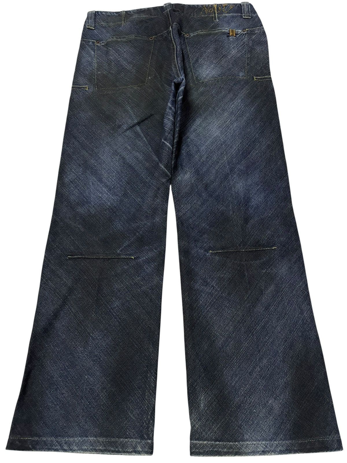 Japanese Brand Vtg NFY Notify Oil Washed Jeans Size 30" / US 8 / IT 44 - 2 Thumbnail