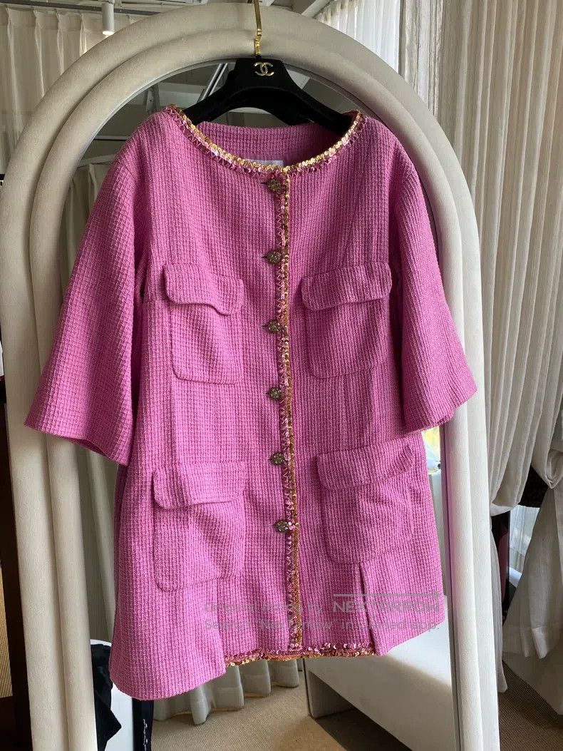 Chanel Chanel 22-year-old spring and summer rose-red dress Size M / US 6-8 / IT 42-44 - 1 Thumbnail