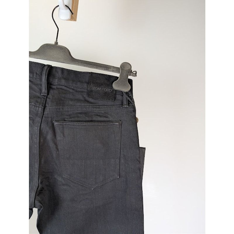Tom Ford o1rshd1 Regular Fit Denim Jeans in Black Size US 29 - 14 Thumbnail