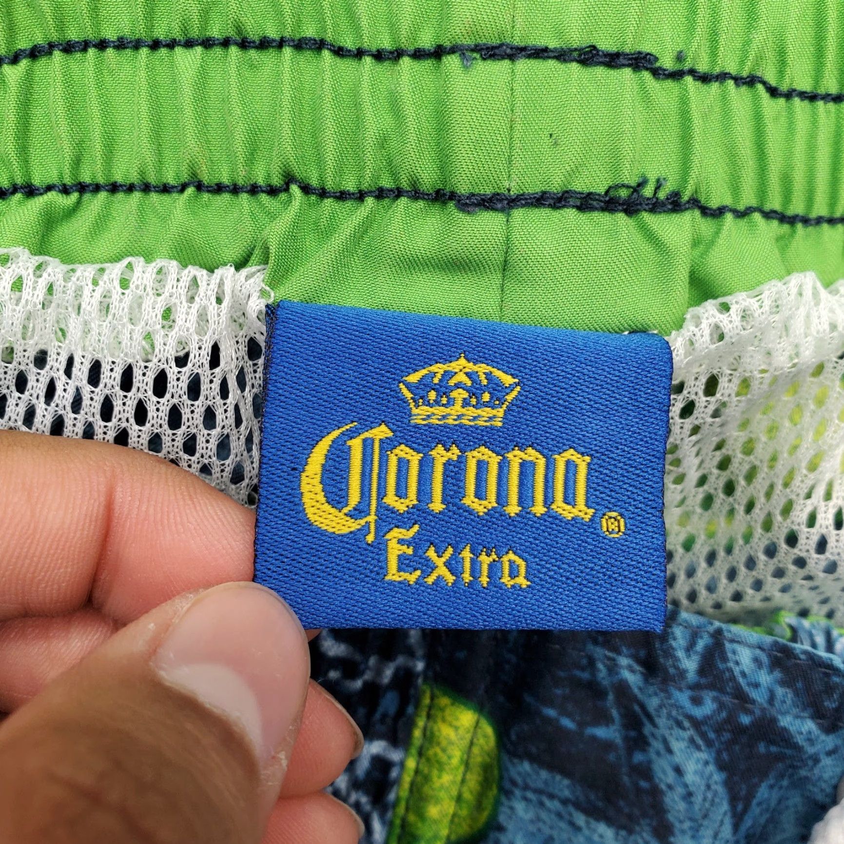 Swims Corona Extra Swim Shorts Mens 36 Graphic Print Multi Drawstring Lined Beach 100% Polyester Size US 36 / EU 52 - 7 Thumbnail