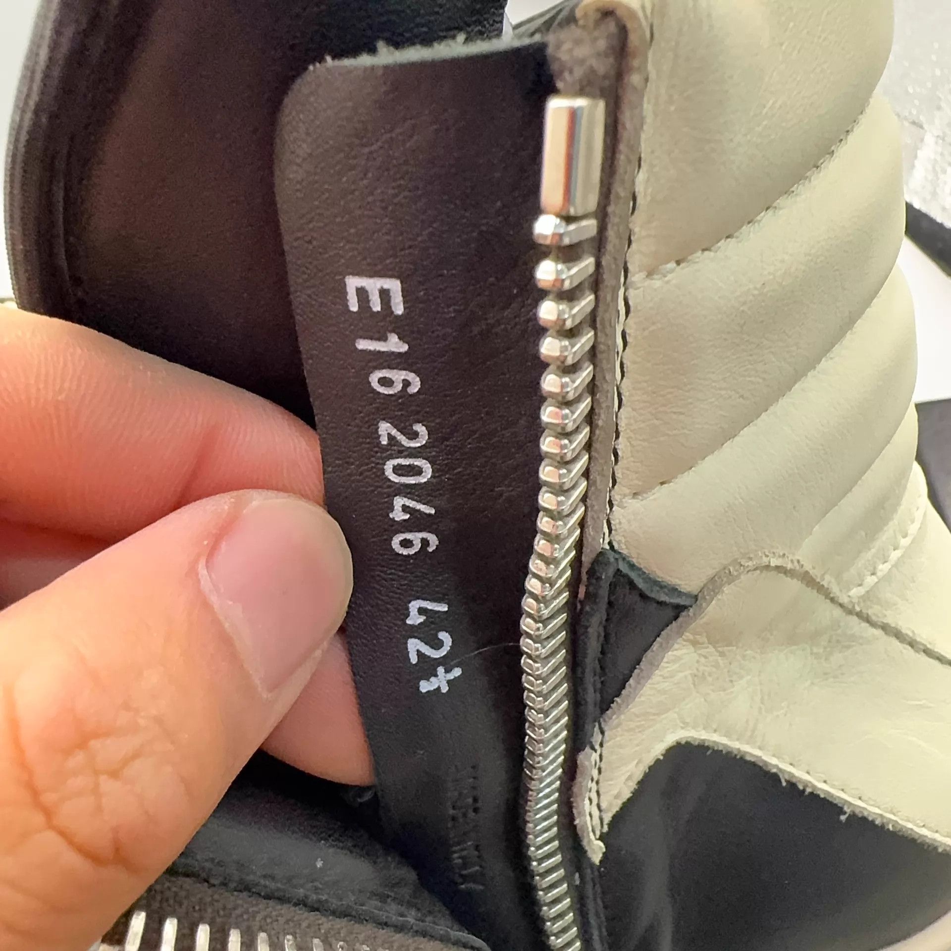 Rick Owens RICK OWENS Men's Black & White Shoes 42.5 Size US 9.5 / EU 42-43 - 9 Thumbnail
