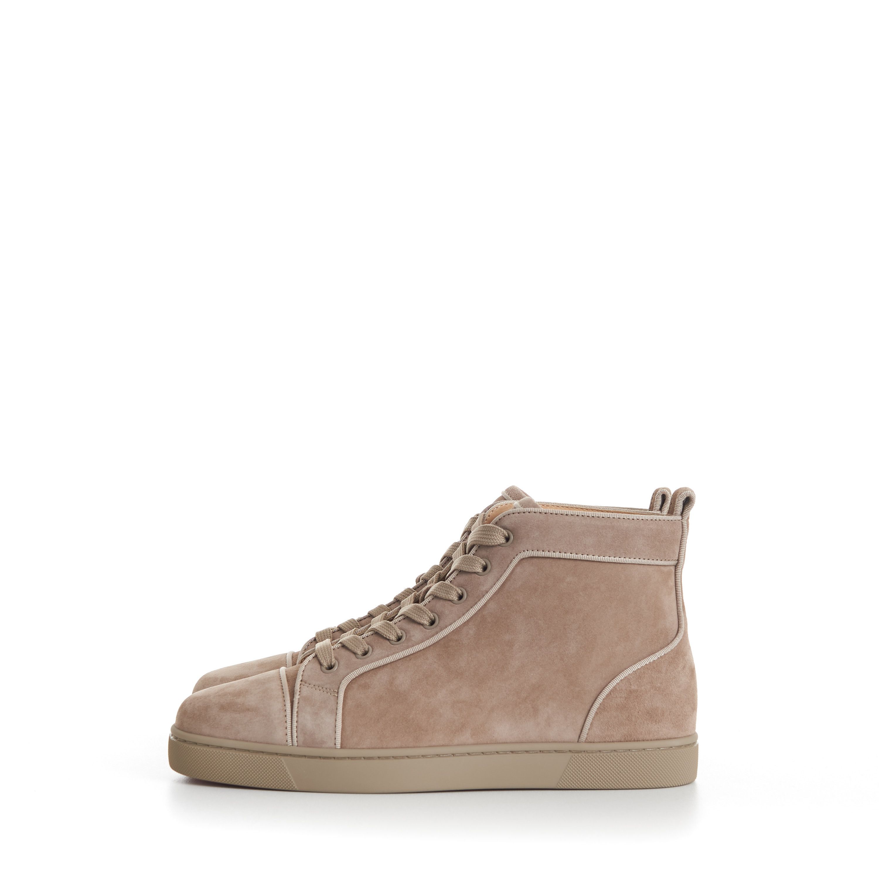 Christian Louboutin Louis High Top Sneakers - Suede, Saharienne Beige Size US 7 / EU 40 - 5 Thumbnail