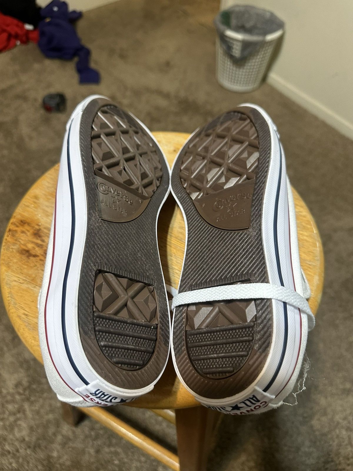 Converse Vintage Converse all-stars “triple white” 00s size 9 Size US 9 / EU 42 - 7 Thumbnail