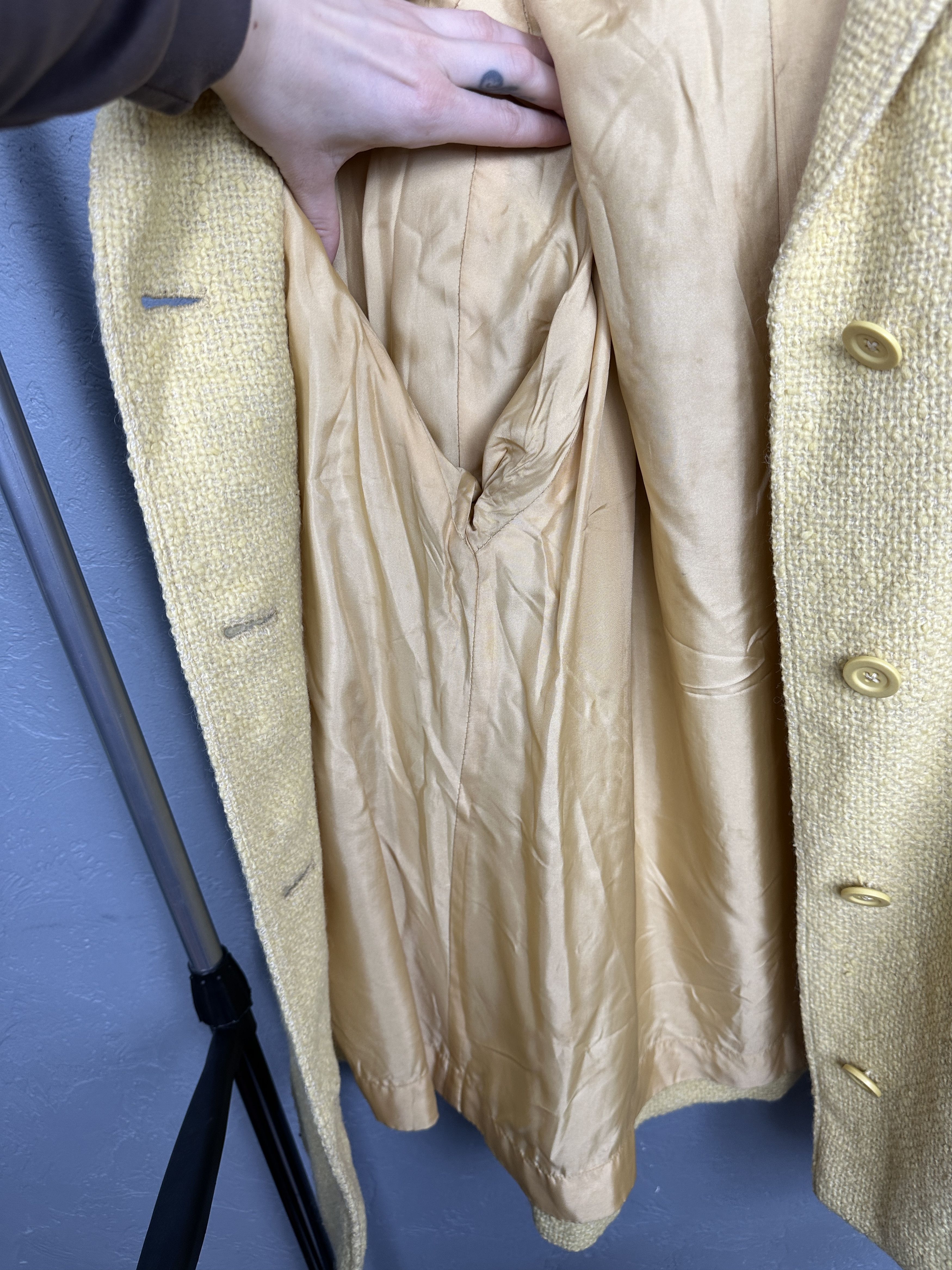 Aquascutum Aquascutum 90s Vintage Womens Wool Coat Jacket Size M / US 6-8 / IT 42-44 - 6 Thumbnail