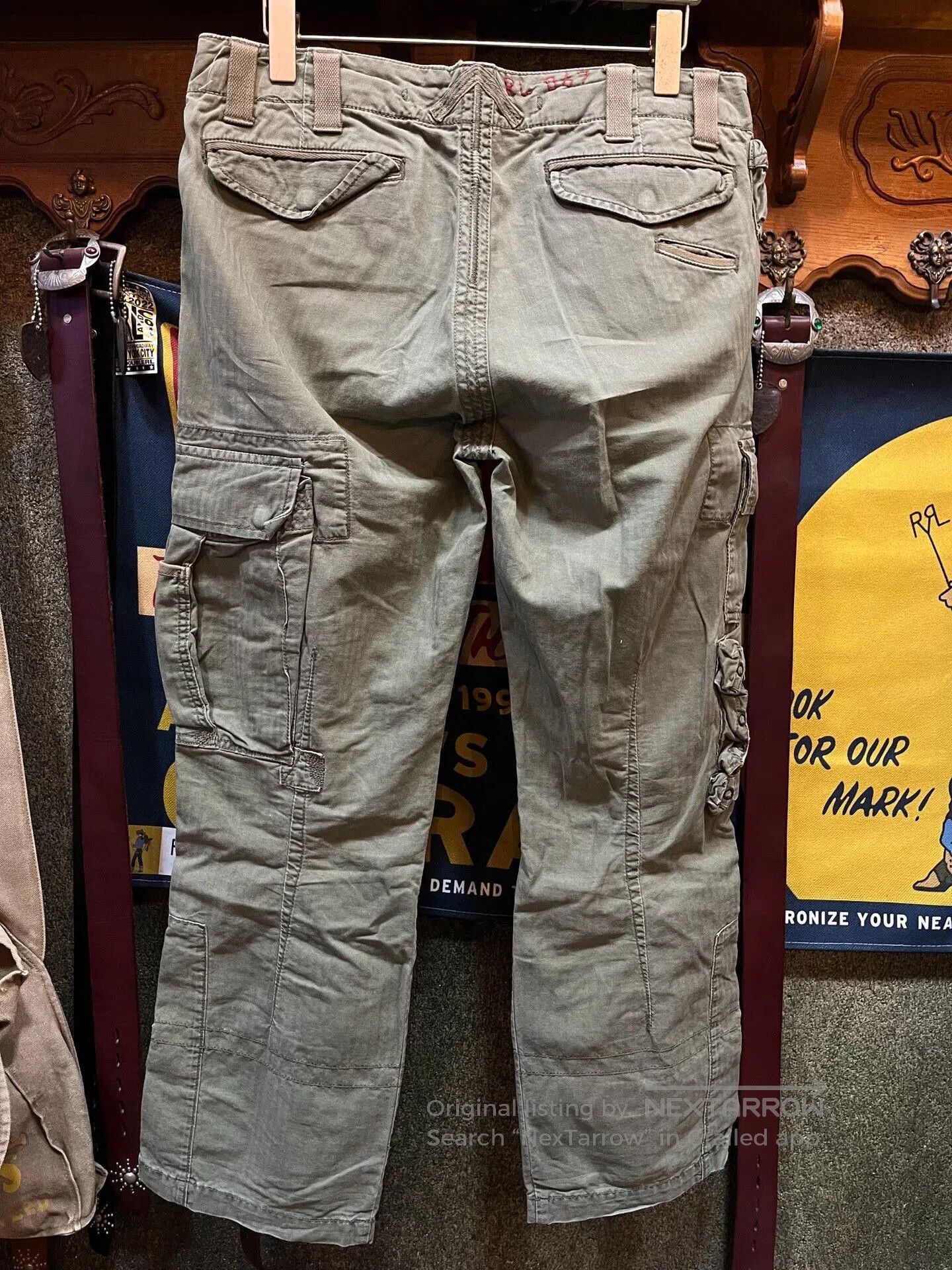 RRL Ralph Lauren Vintage Ralph Lauren Cargo Pants. Size US 33 - 2 Thumbnail